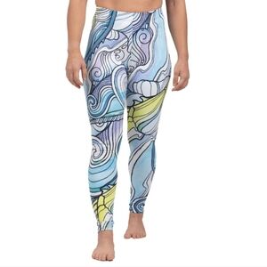 Fishe Permit Paradise Signature Leggings Size Small